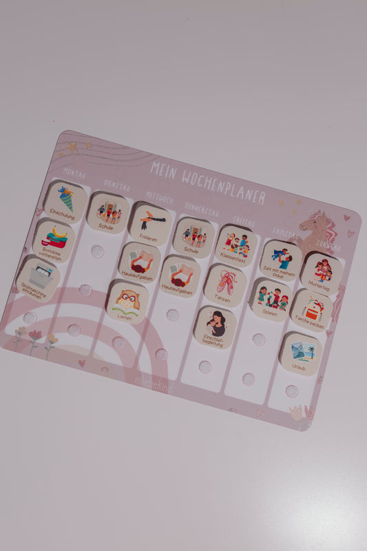 Wochenplaner EINHORN GLITZER