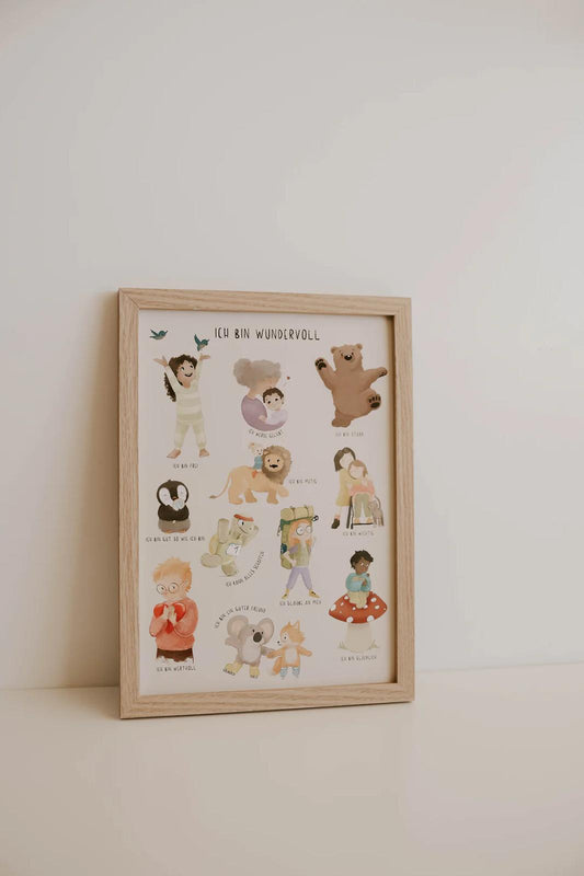 Affirmations Poster mit 11 Motiven