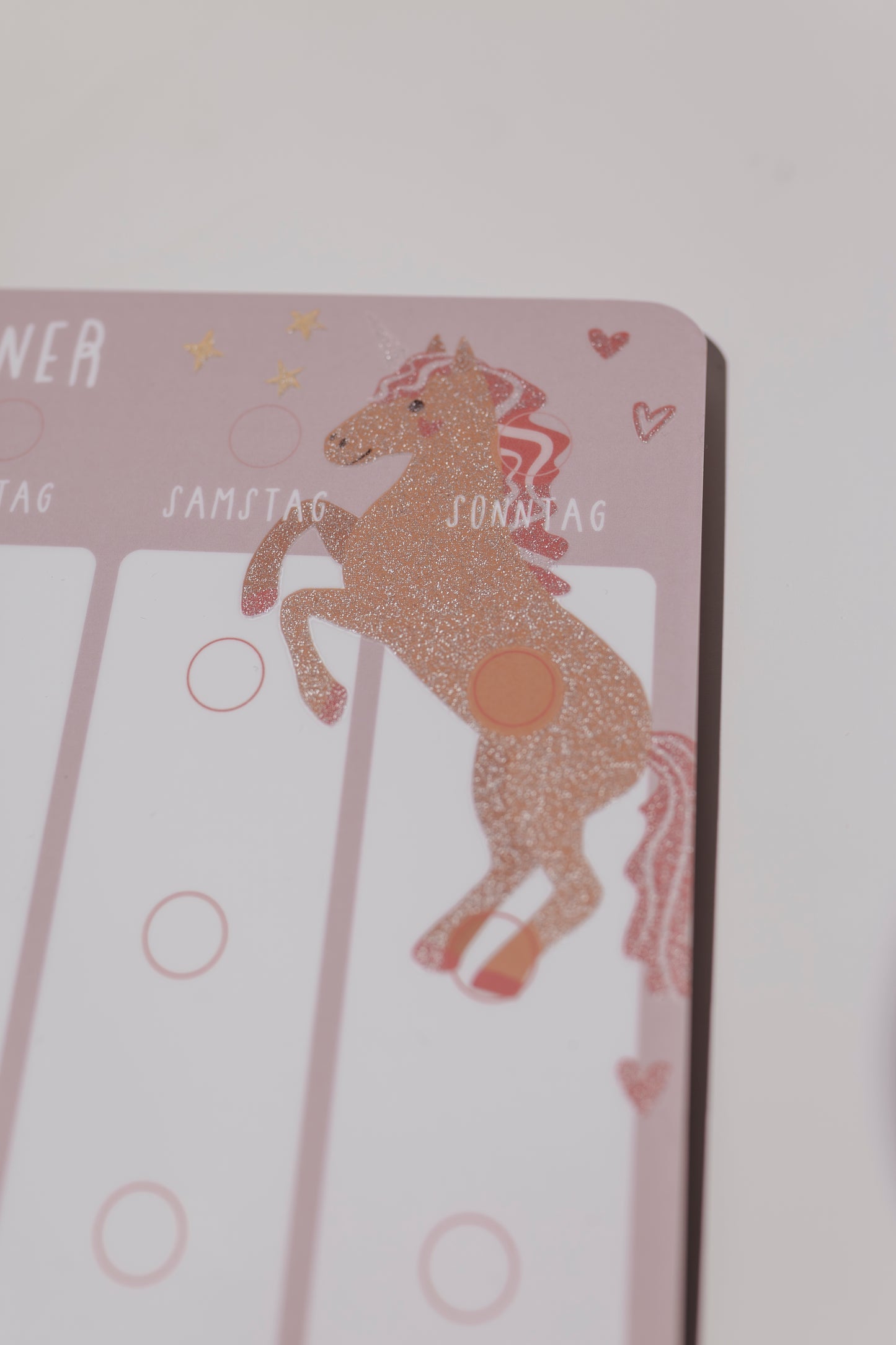 Wochenplaner EINHORN GLITZER